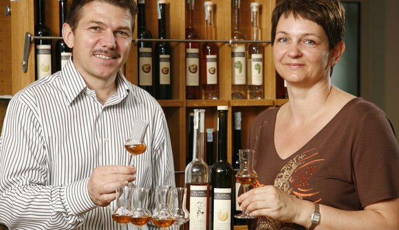 Degustazione di distillati biologici
